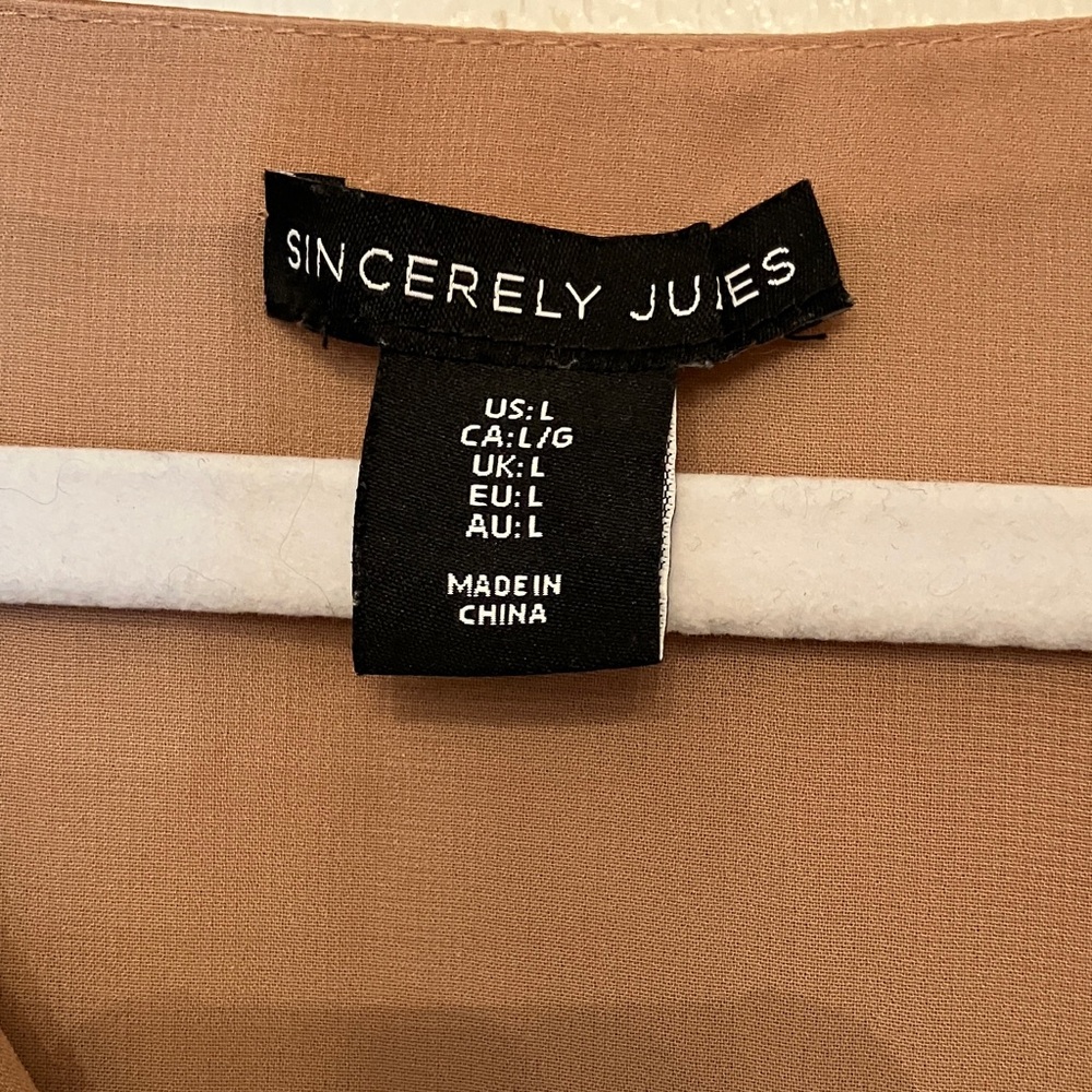 Sincerely Jules Copper V-Neck Blouse - Picture 2 of 9